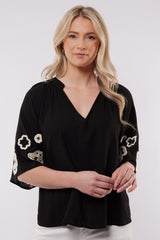 Braga top | Black