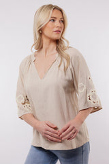 Braga top | Sand