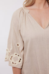 Braga top | Sand