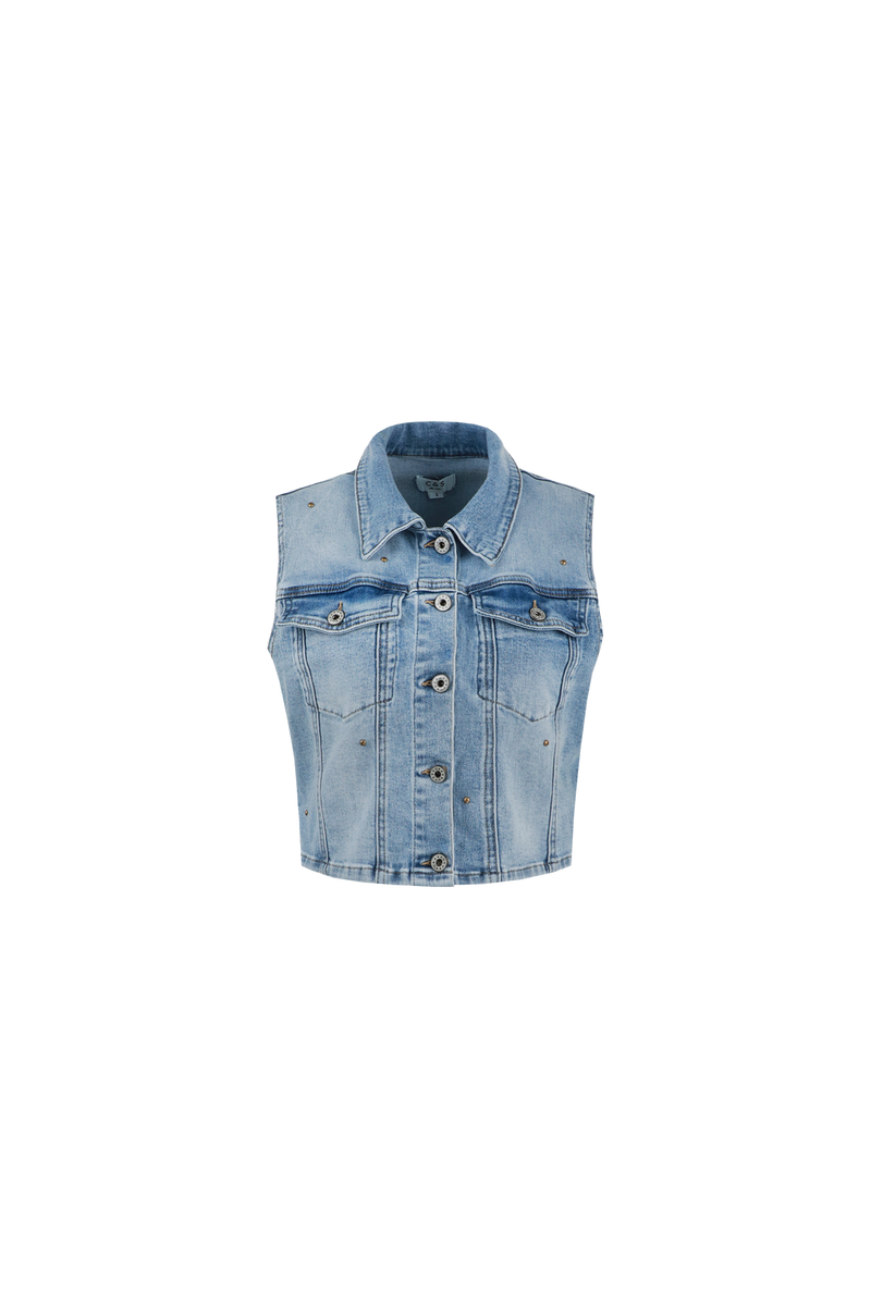 Riomaggiore gilet | Denim Mid Blue