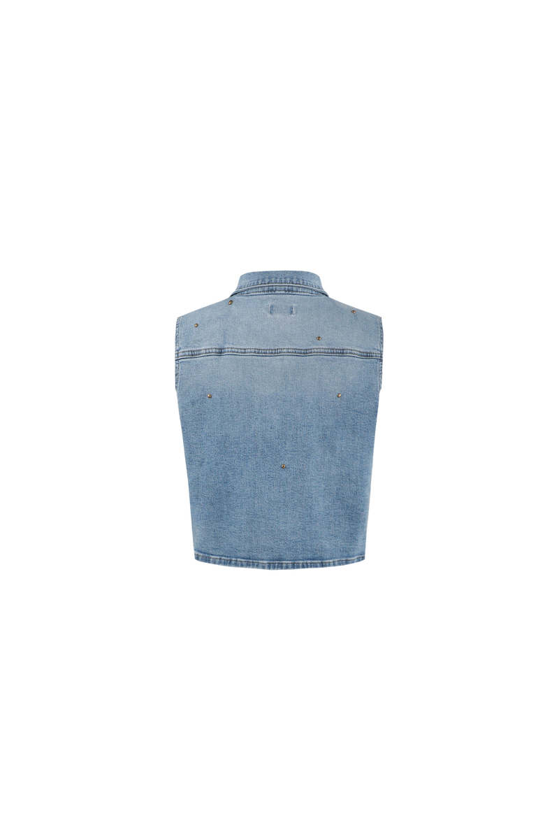 Riomaggiore gilet | Denim Mid Blue