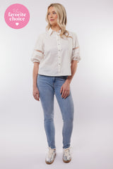 Moneglia broek | Denim Mid Blue
