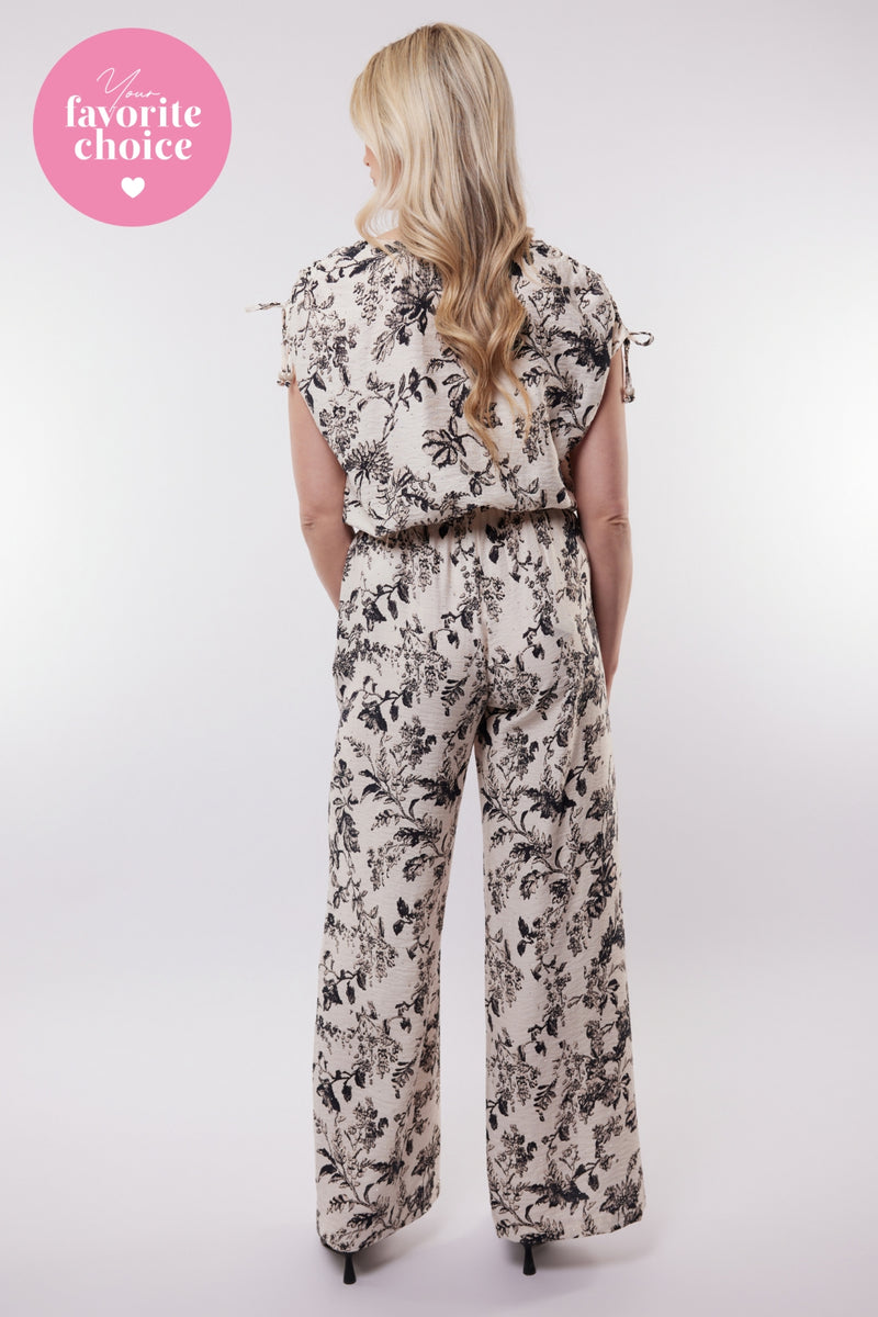 Malta broek | Ecru/Black