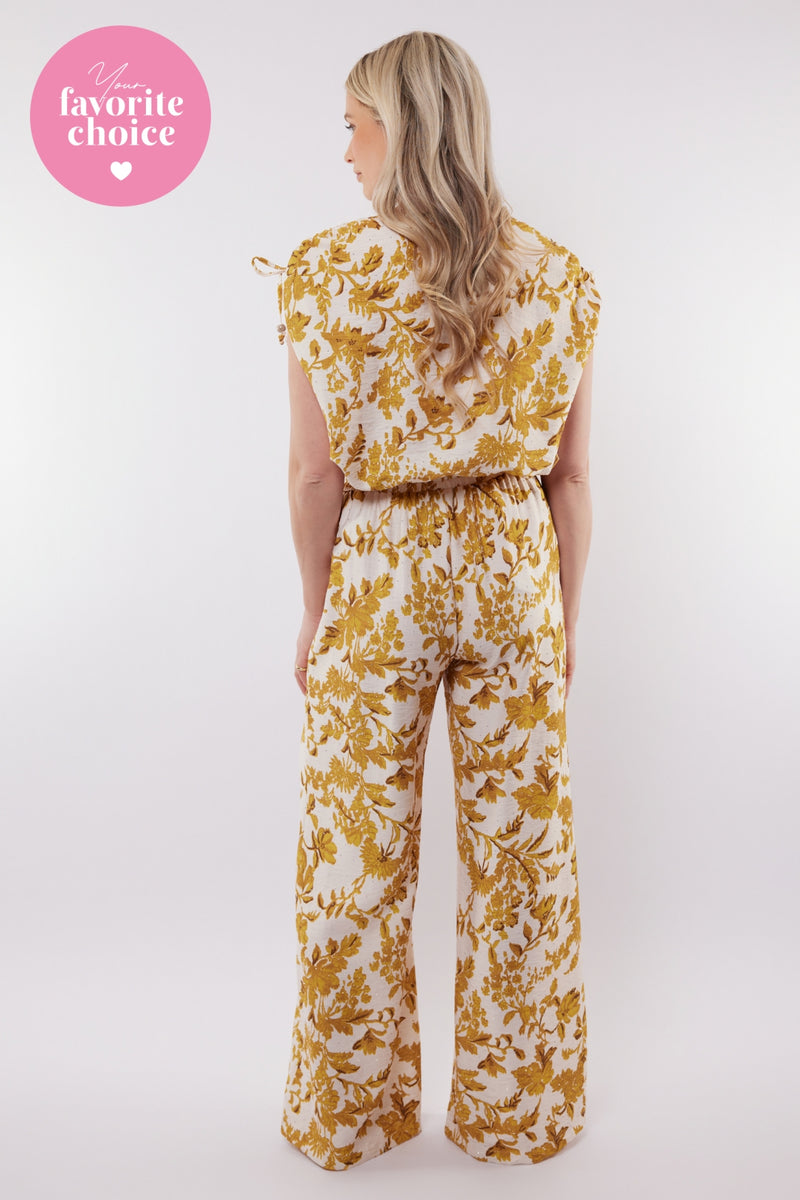 Malta broek | Sand/Mustard Olive
