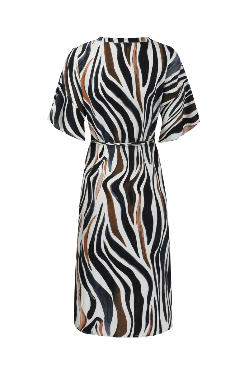Puerto Rico jurk | Offwhite/Tiger Eye