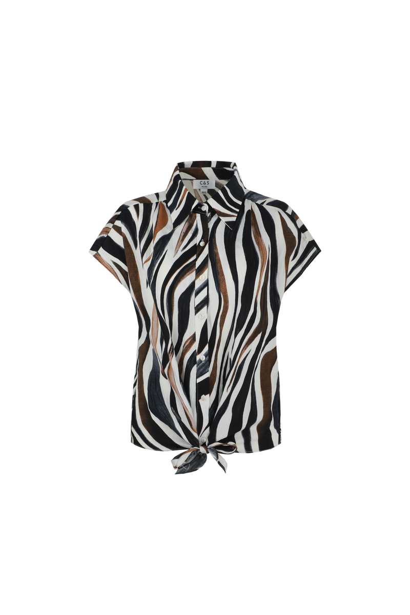 Puerto Rico blouse | Offwhite/Tiger Eye