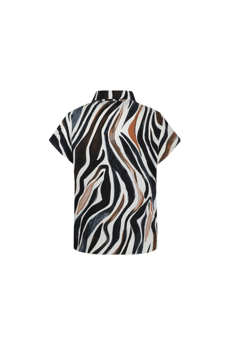 Puerto Rico blouse | Offwhite/Tiger Eye