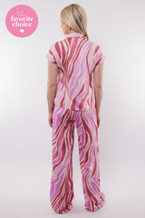 Taurito broek | Offwhite/Super Pink