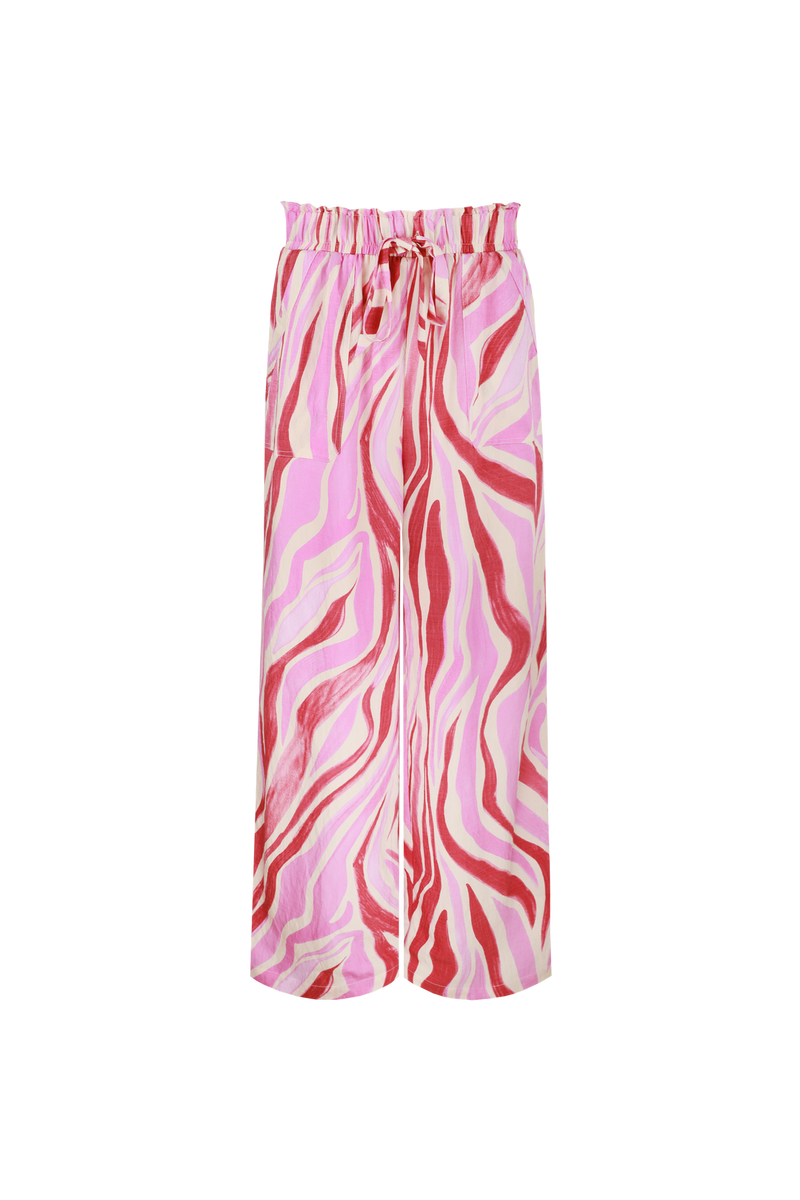 Taurito broek | Offwhite/Super Pink
