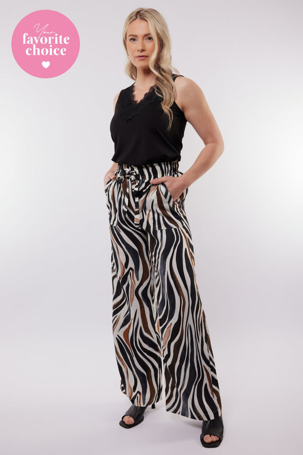 Taurito broek | Offwhite/Tiger Eye