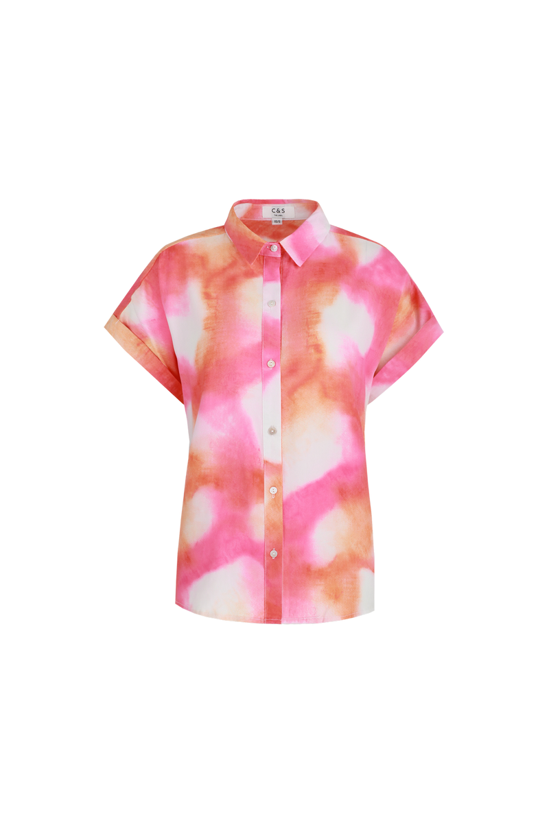 Como blouse | Super Pink/Color mix