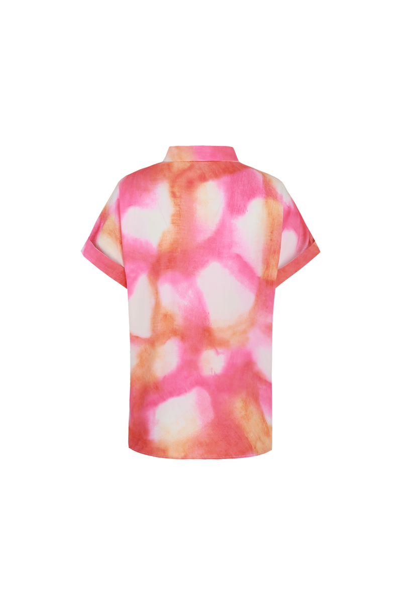 Como blouse | Super Pink/Color mix