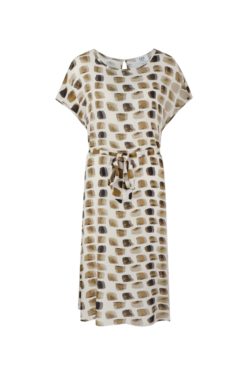 Olivenza jurk | Sand/Mustard Olive