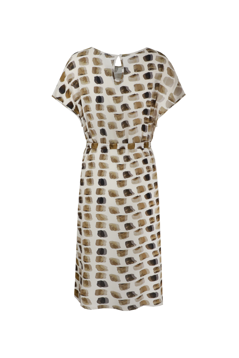 Olivenza jurk | Sand/Mustard Olive
