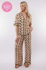 Zafra broek | Sand/Mustard Olive