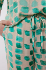 Zafra broek | Sand/Pool Blue