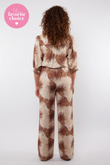 Shannon broek | Offwhite/Tiger Eye