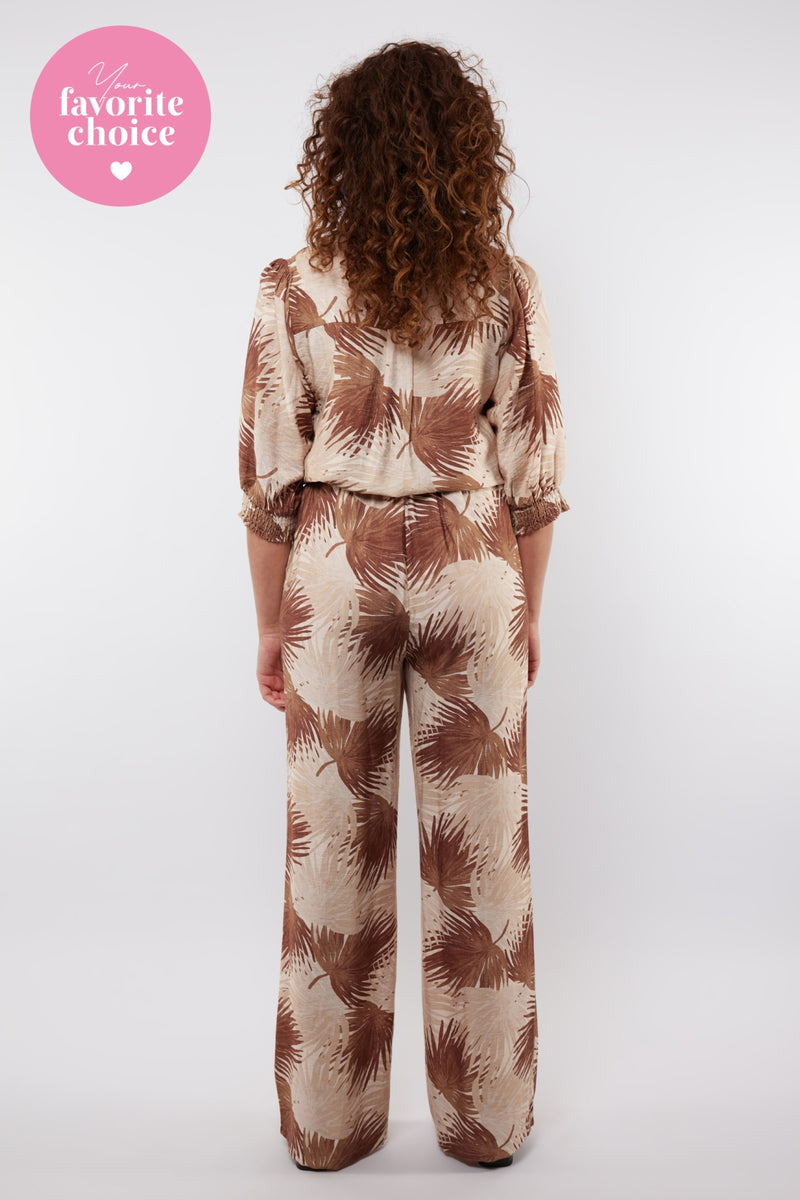 Shannon broek | Offwhite/Tiger Eye