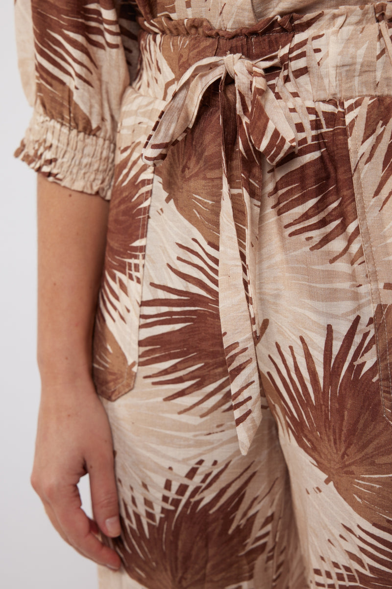 Shannon broek | Offwhite/Tiger Eye