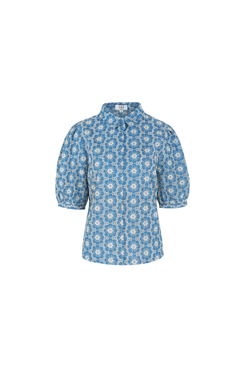 Sevilla blouse | Denim Mid Blue