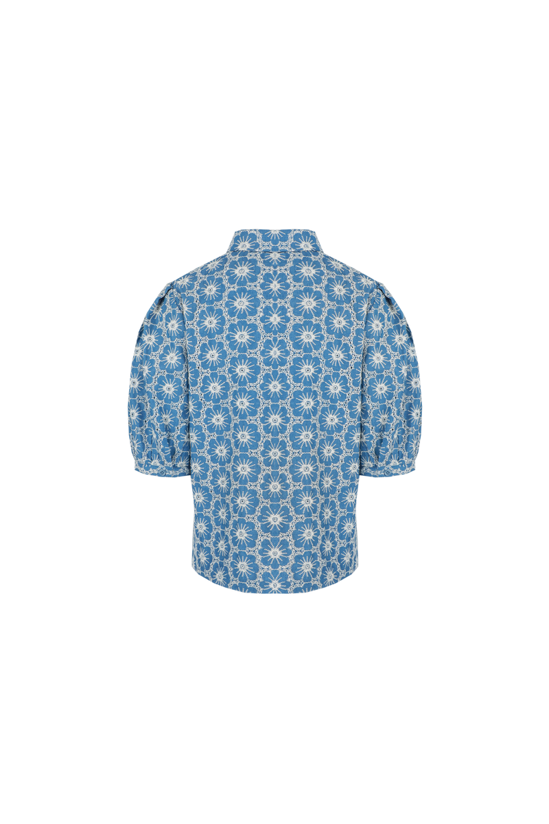 Sevilla blouse | Denim Mid Blue