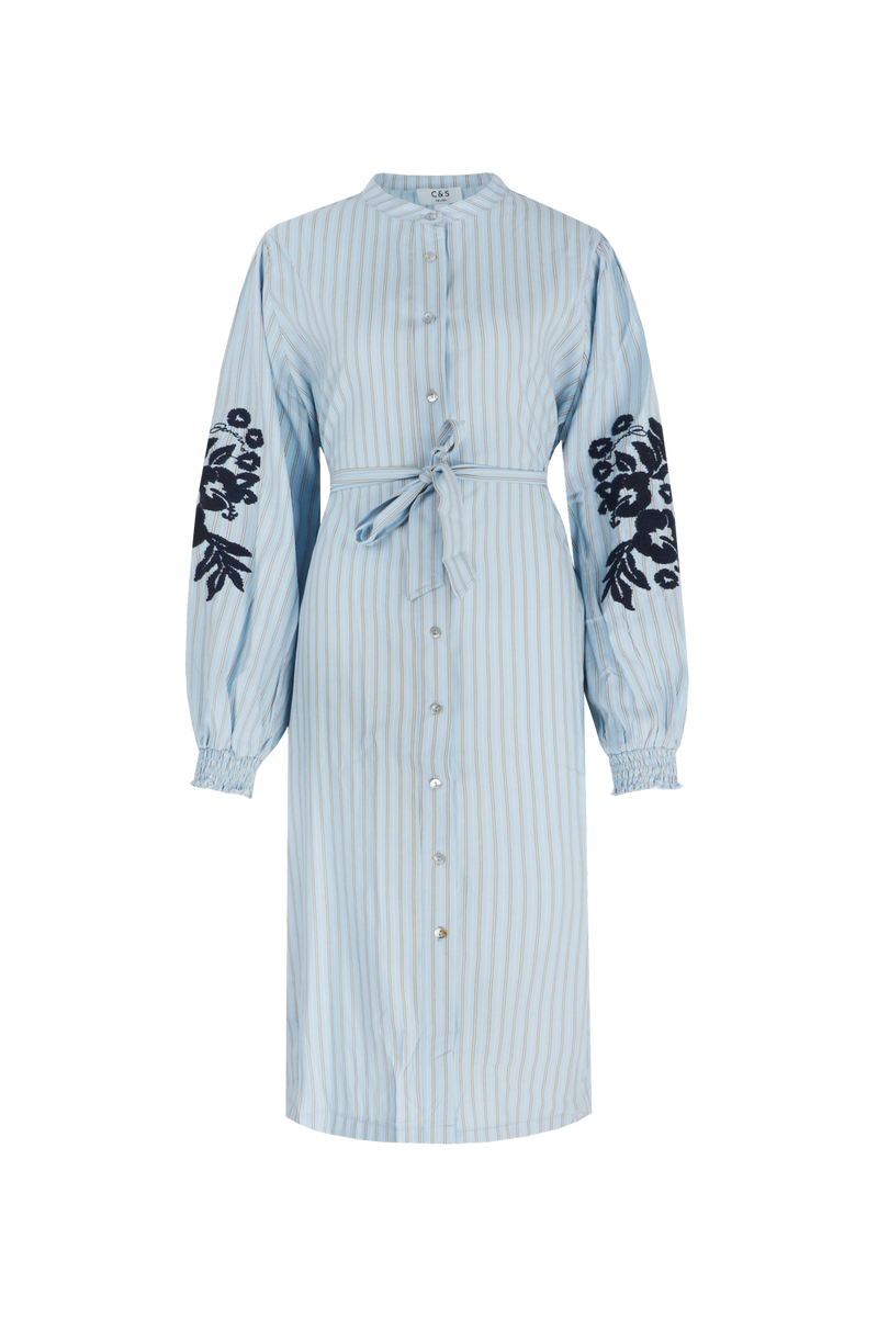 Rennes jurk | Tiger Eye/Light Blue