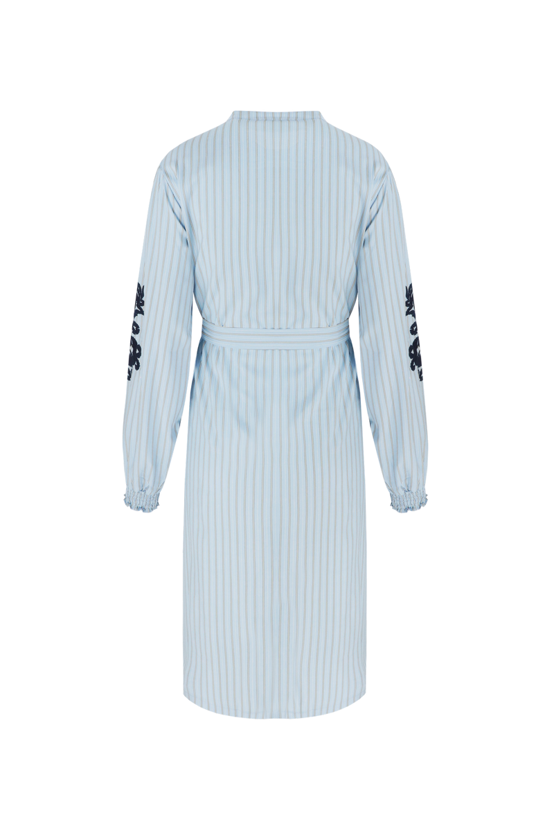 Rennes jurk | Tiger Eye/Light Blue