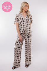 Lausanne broek | Sand/Black