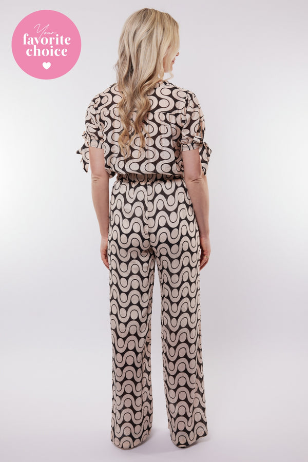 Lausanne broek | Sand/Black