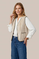 Glenn gilet | Sand/Black