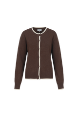 Cathy vest | Mocha Brown/Sand