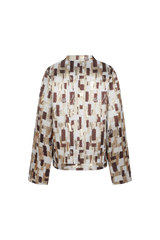 Inge jacket | Gold/Mocha Brown