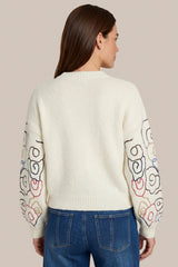 Wings trui | Wool White/Color Mix