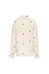 Lancy blouse | Sand/Mocha Brown
