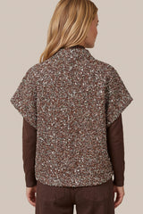 Gilana gilet | Mocha Brown/Color mix