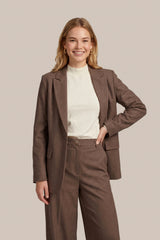 Brooklyn blazer | Mocha Brown