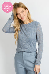 Troy top | Light Jeans Blue