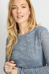 Troy top | Light Jeans Blue