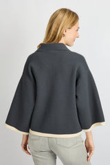 Jamila jacket | Dark Jeans Blue/Sand