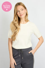 Kenza top | Wool White