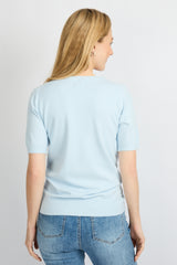 Kenza top | Blue Mist
