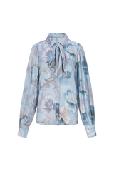 Lace blouse | Dark Jeans Blue/Mix