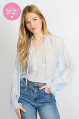 Lyra blouse | Blue Mist