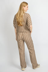 Portia broek | Offwhite/Tiger Eye