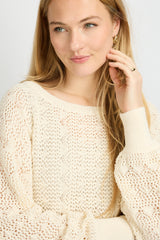 Khloe trui | Wool White