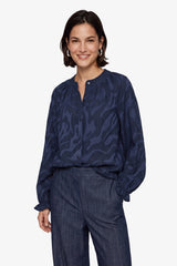 Linora blouse | Midnight Blue