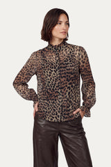 Laurentine blouse | Dark Walnut/Color mix
