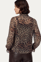 Laurentine blouse | Dark Walnut/Color mix