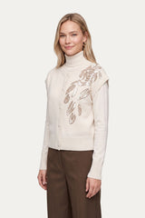 Vaski knit gilet | Sand