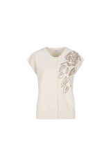 Vaski knit gilet | Sand